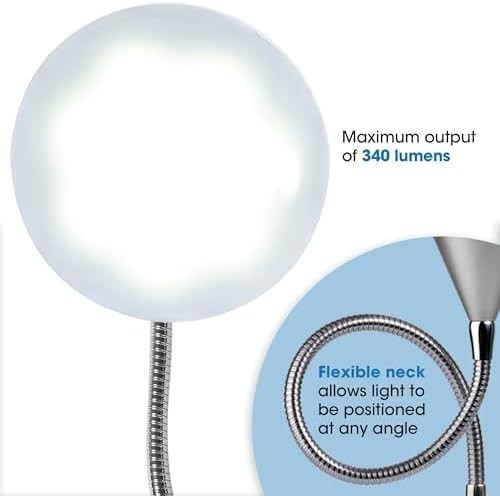 Silver Gooseneck Cone Desk Lamp — photo 5