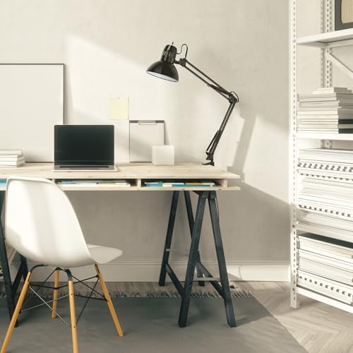Black metal clamp multi-joint desk lamp 31.5 in — photo 3
