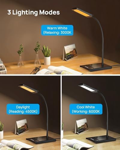 Dimmable Eye-Caring Table Lamp in Black — photo 4