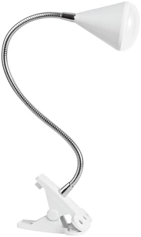 White LED Cone Clip Lamp