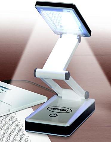 White Collapsible Portable LED Desk Lamp — photo 4