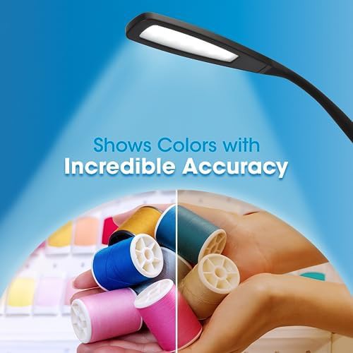 Flexible neck black LED reading lamp — photo 4