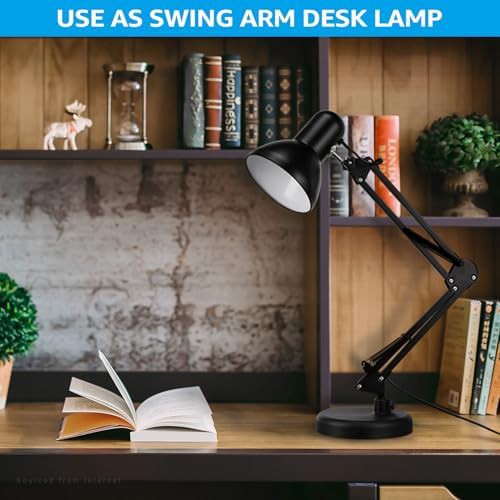 Adjustable Metal Swing Arm Desk Lamp — photo 3