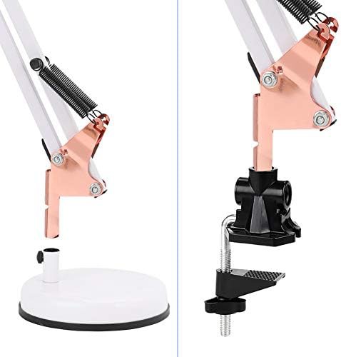 White and Rose Gold Swing Arm Lamp — photo 4