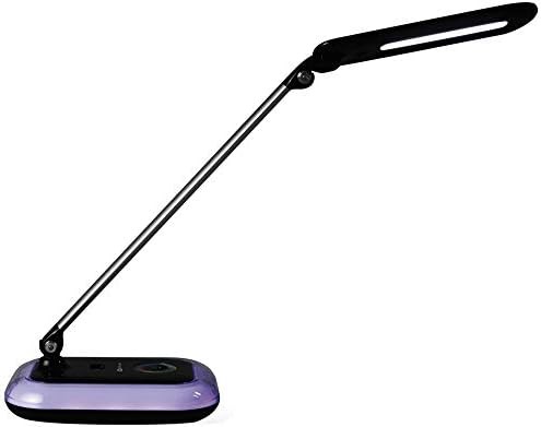 Glow LED black portable desk lamp