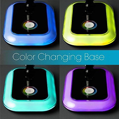 Glow LED black portable desk lamp — photo 5