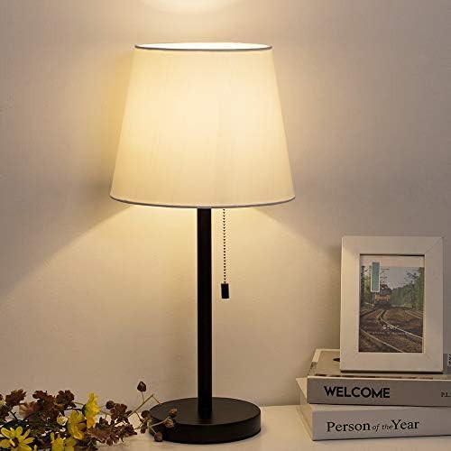Modern Black and White Bedside Lamps — photo 3