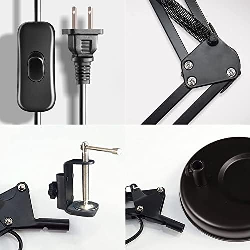 Black Metal Swing Arm Architect Lamp — photo 5