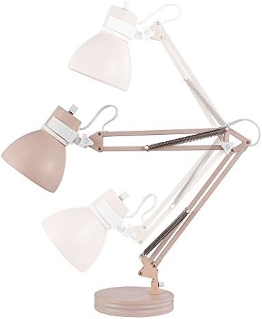 Matte Rose Architect Lamp with White Accents — photo 4