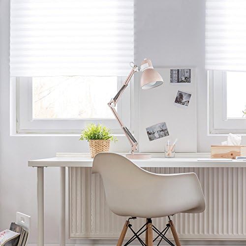 Matte Rose Architect Lamp with White Accents — photo 5