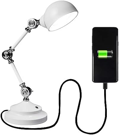 Revive LED white desk lamp with ClearSun tech