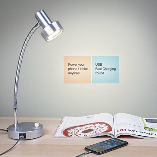 Vintage Aluminum Gooseneck Desk Lamp — photo 5