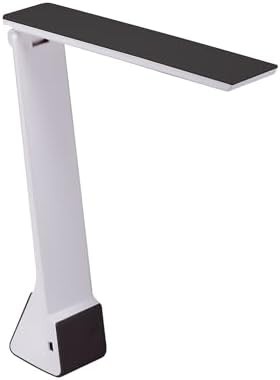 Black Rechargeable Flip LED Desk Lamp