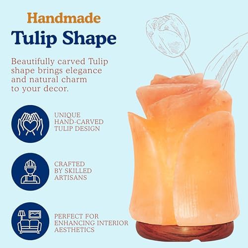 Tulip Shape Himalayan Pink Salt Lamp — photo 4