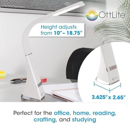 Rechargeable travel white gooseneck lamp — photo 5