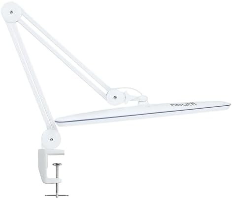 White XL swing arm task lamp
