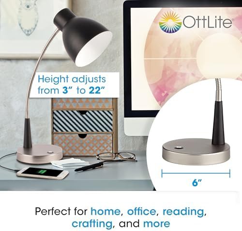 Black and Silver Adjust LED Lamp — photo 5