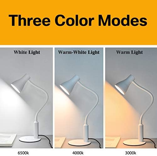 White Table Lamp with Remote Control — photo 3