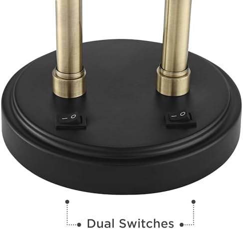 Sentry antique brass dual head desk lamp — photo 5