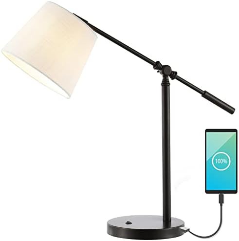 Troy adjustable metal desk lamp bronze