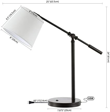 Troy adjustable metal desk lamp bronze — photo 3