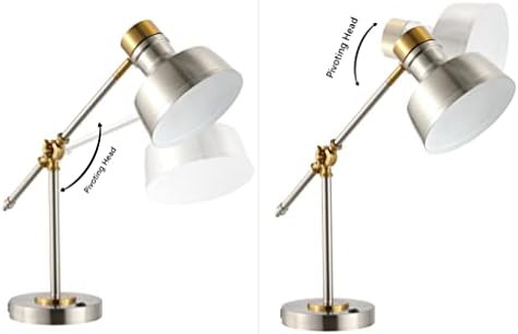 Allegra metal task desk lamp with USB — photo 4