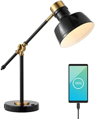 Allegra plug-in metal task desk lamp