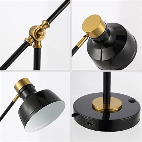 Allegra plug-in metal task desk lamp — photo 5