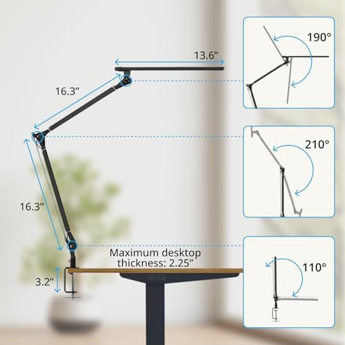 Black Architect Clamp Light for Monitors — photo 4