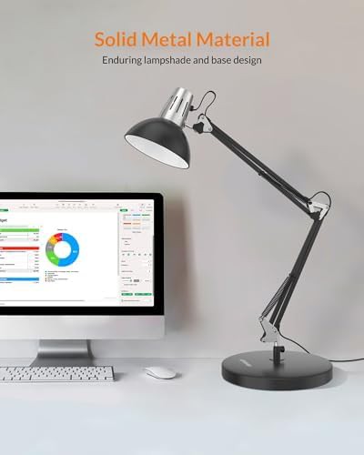 Metal Swing Arm Lamp with Clamp — photo 3