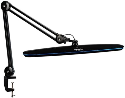Black LED Task Lamp with Clamp