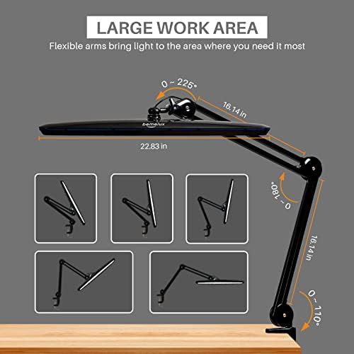 Black LED Task Lamp with Clamp — photo 3