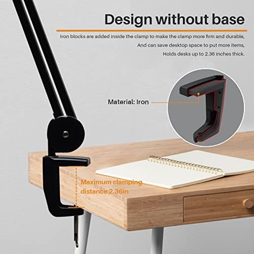 Black LED Task Lamp with Clamp — photo 4