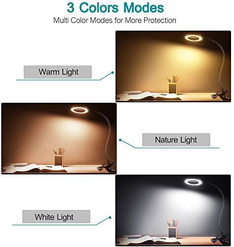 Magnifier Clamp Desk Lamp with Glass Lens — photo 4