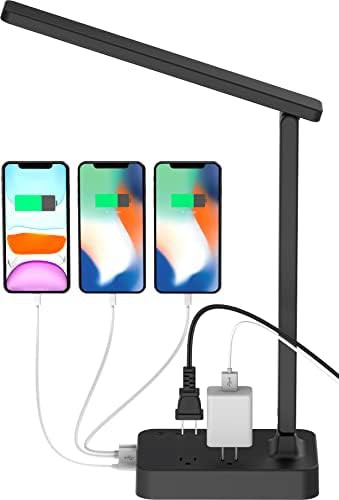 Bankers Style LED Lamp with USB C