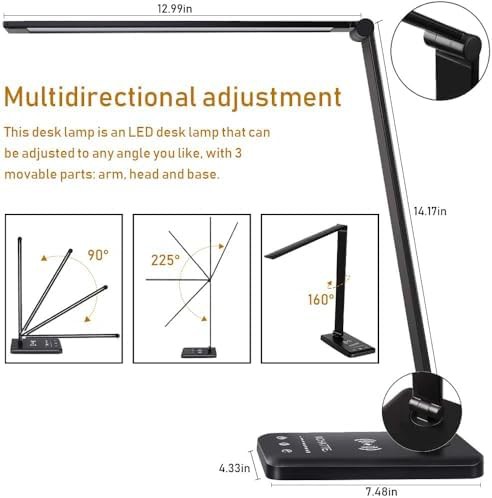 Touch desk lamp with wireless charger — photo 4