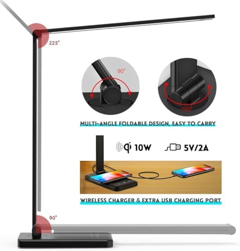 LED Office Lamp with Wireless Charger — photo 4