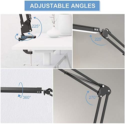 Metal swing arm lamp with clamp — photo 3