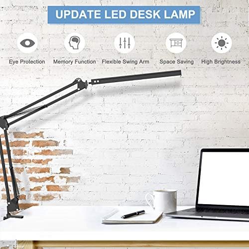 Metal swing arm lamp with clamp — photo 4