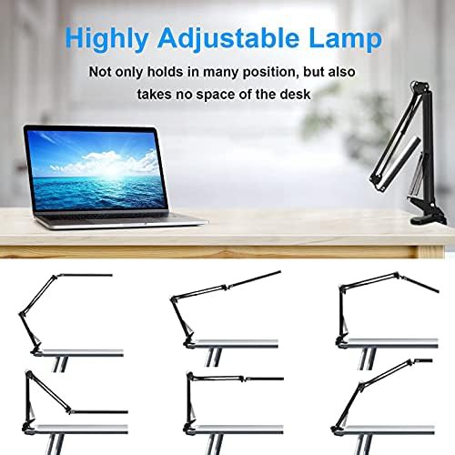 Adjustable Swing Arm Lamp with Clamp — photo 3