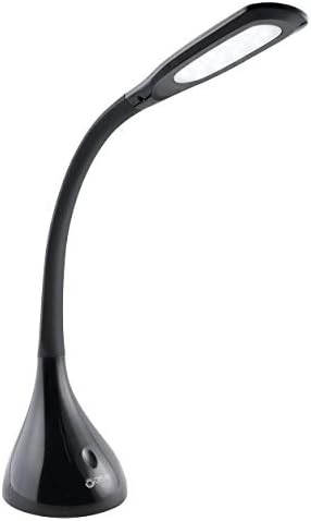 Curve LED black touch control lamp