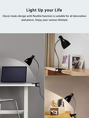 Rotation gooseneck clip on reading lamp — photo 5
