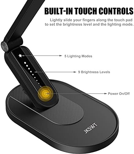 Black eye caring LED lamp with five color modes — photo 4