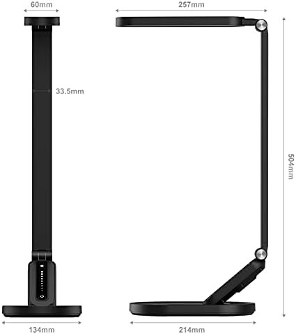 Black eye caring LED lamp with five color modes — photo 5