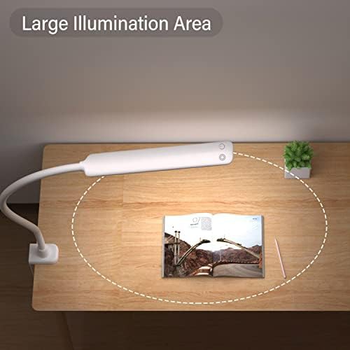 White architect swing arm clamp lamp — photo 4