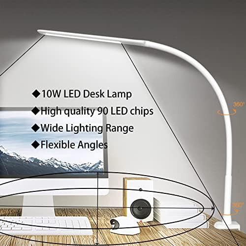 White architect clamp LED lamp — photo 5