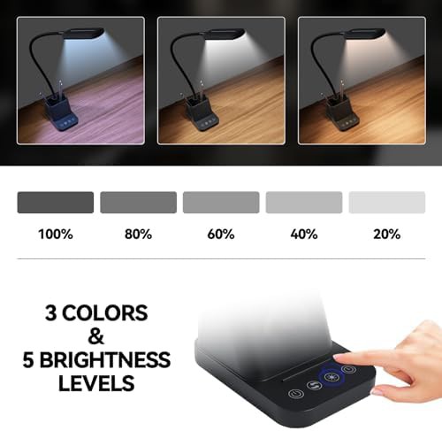 LED Desk Lamp with USB Charging Port — photo 3