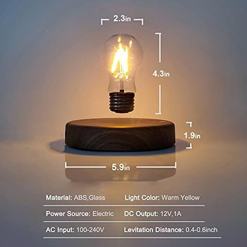 Magnetic levitating floating LED bulb lamp — photo 3