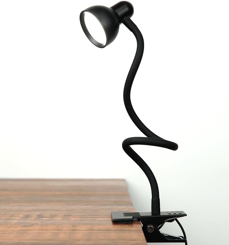 Black Metal Clip On Reading Light