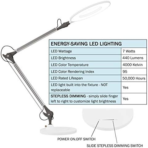 White Swing Arm Architect Desk Lamp — photo 3